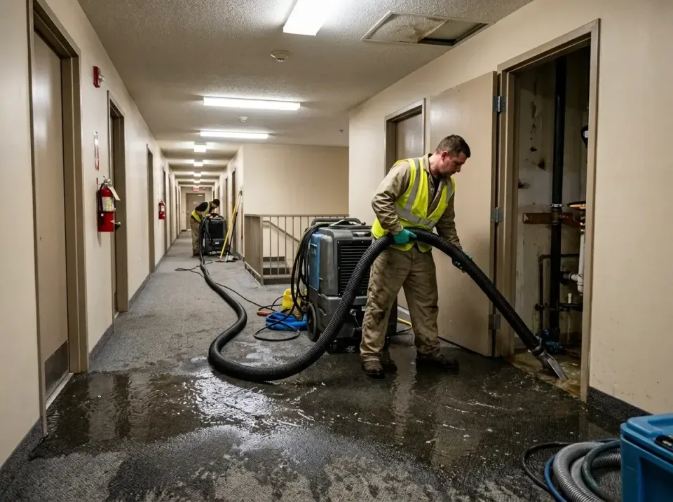 multi-unit-apartment-hallway-f-005 — frequently asked questions, Emergency Burst Pipe Water Extraction & Removal in Stewartv…